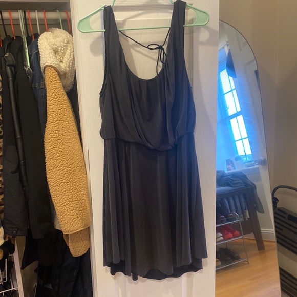 Free People gray drape dress - Picture 1 of 5
